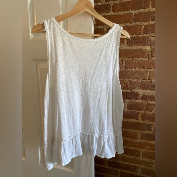 Loft Lace Trim Tulip Back Tank Top - Picture 2 of 9